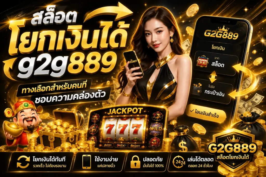 สล็อตโยกเงินได้ g2g889 ทางเลือกสำหรับคนที่ชอบความคล่องตัว